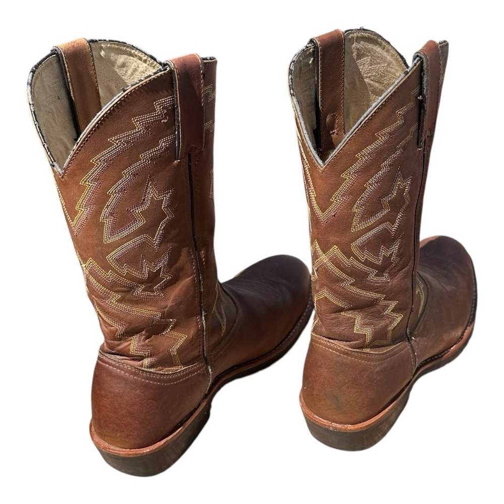 Durango Men’s Brown Western Cowboy Boots Size 11 EE Leather Round Toe - Picture 3 of 14